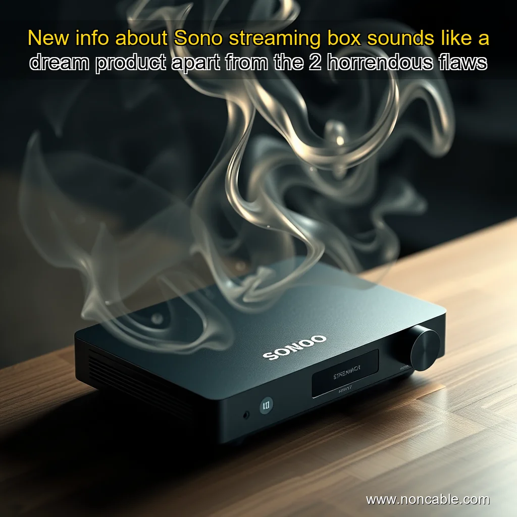 Artistic representation for New info about Sono streaming box sounds like a dream product apart from the 2 horrendous flaws