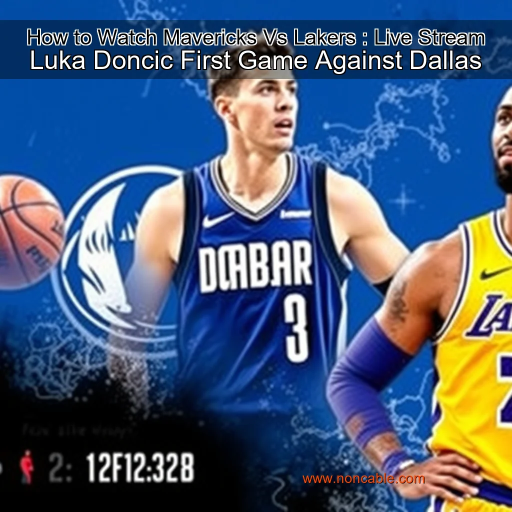Artistic representation for How to Watch Mavericks Vs Lakers : Live Stream Luka Doncic First Game Against Dallas