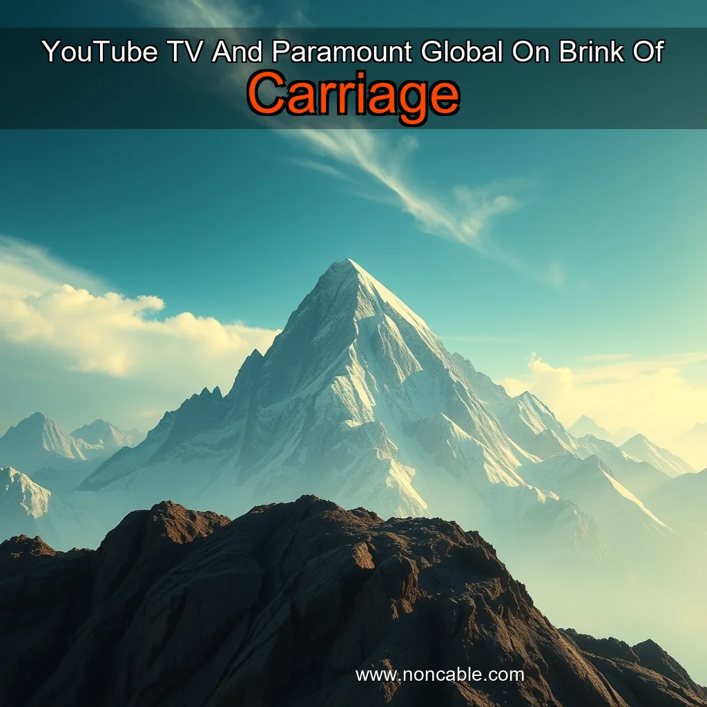 Artistic representation for YouTube TV And Paramount Global On Brink Of Carriage