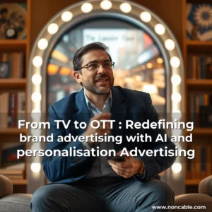 Artistic representation for From TV to OTT : Redefining brand advertising with AI and personalisation Advertising
