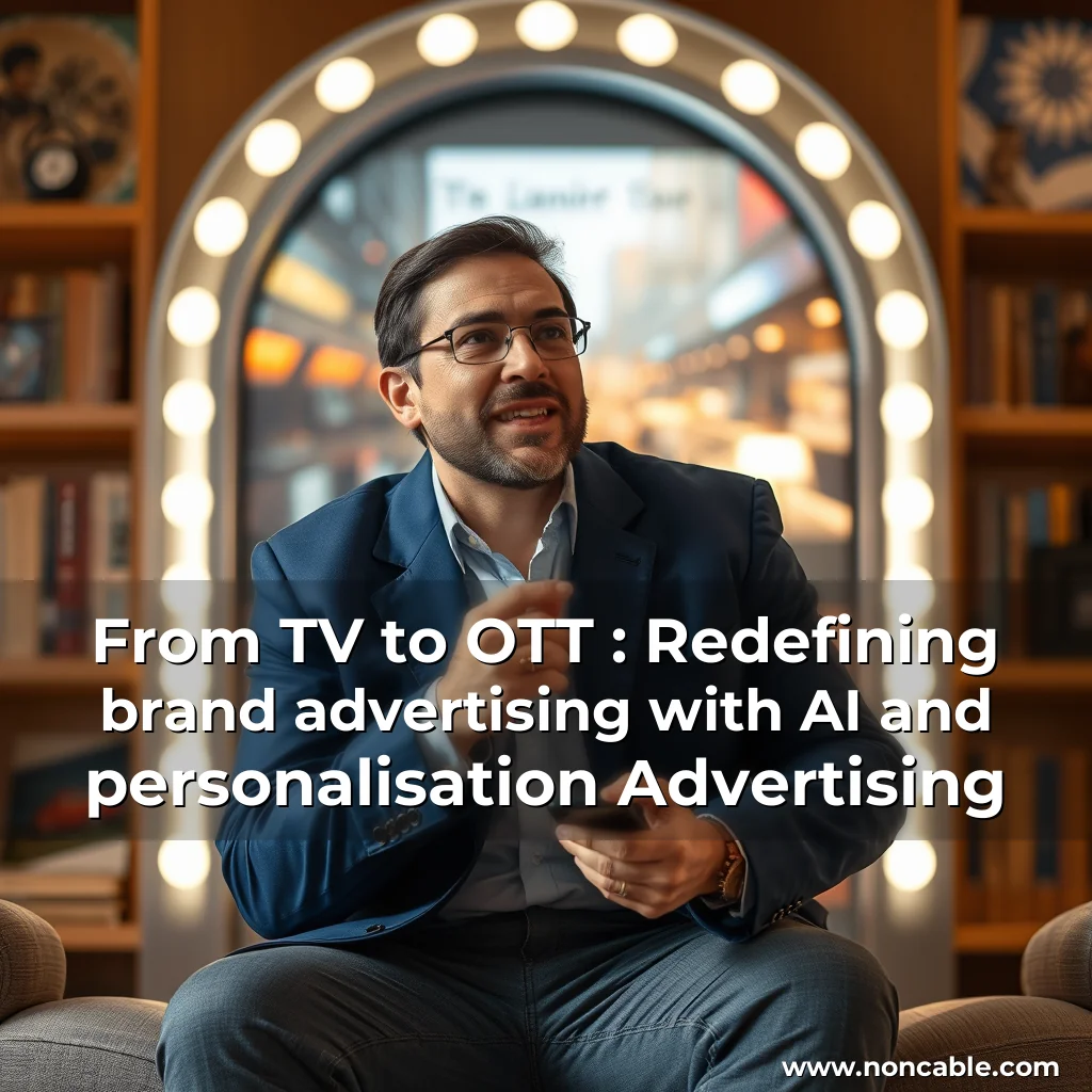 Artistic representation for From TV to OTT : Redefining brand advertising with AI and personalisation Advertising