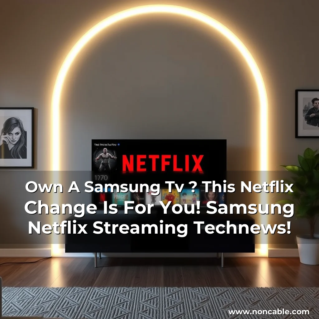 Read more about the article Own A Samsung Tv ? This Netflix Change Is For You! Samsung Netflix Streaming Technews!