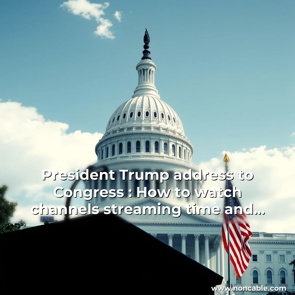 You are currently viewing President Trump address to Congress : How to watch  channels  streaming  time and more