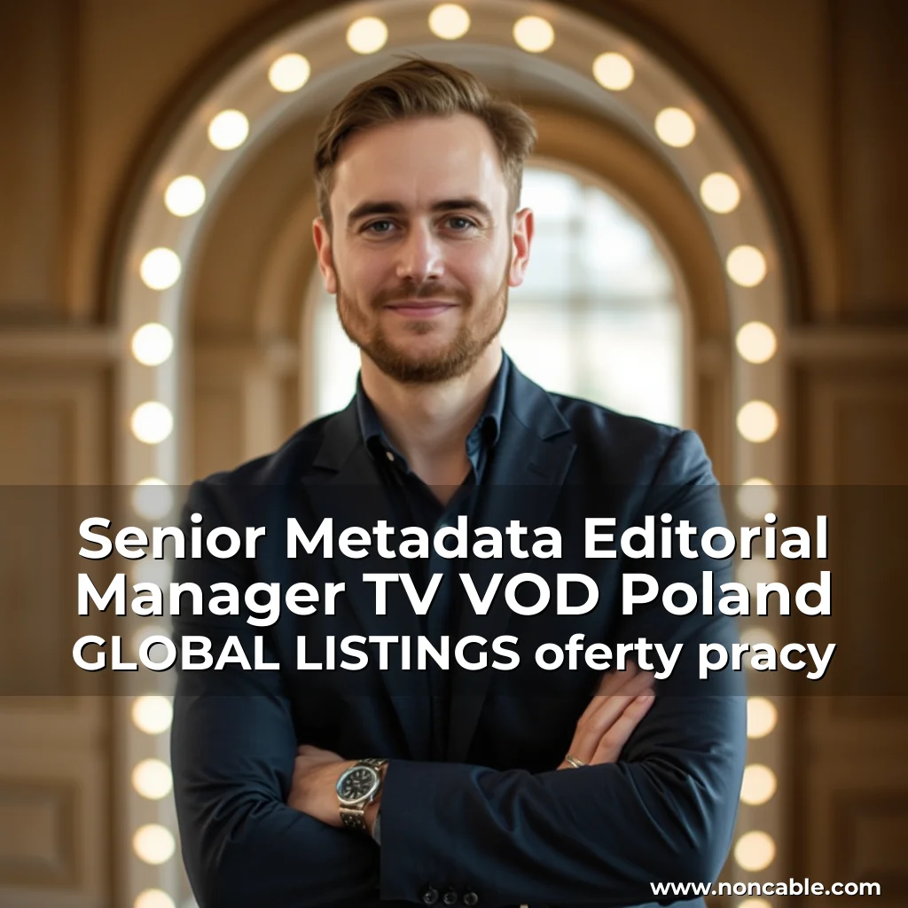 Artistic representation for Senior Metadata Editorial Manager TV VOD Poland GLOBAL LISTINGS oferty pracy