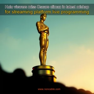 Artistic representation for Hulu viewers miss Oscars climax in latest mishap for streaming platform live programming