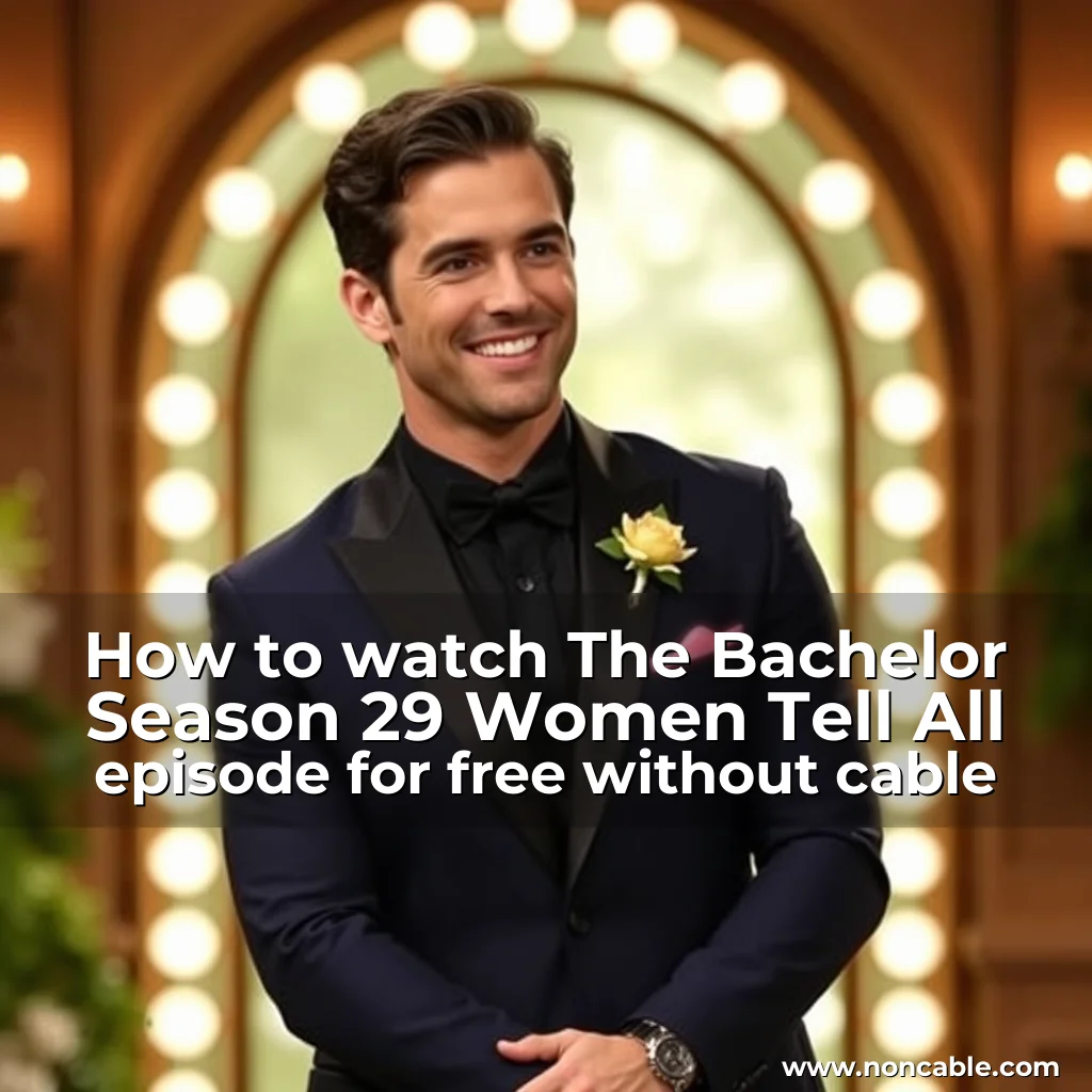 Read more about the article How to watch The Bachelor Season 29 Women Tell All episode for free without cable