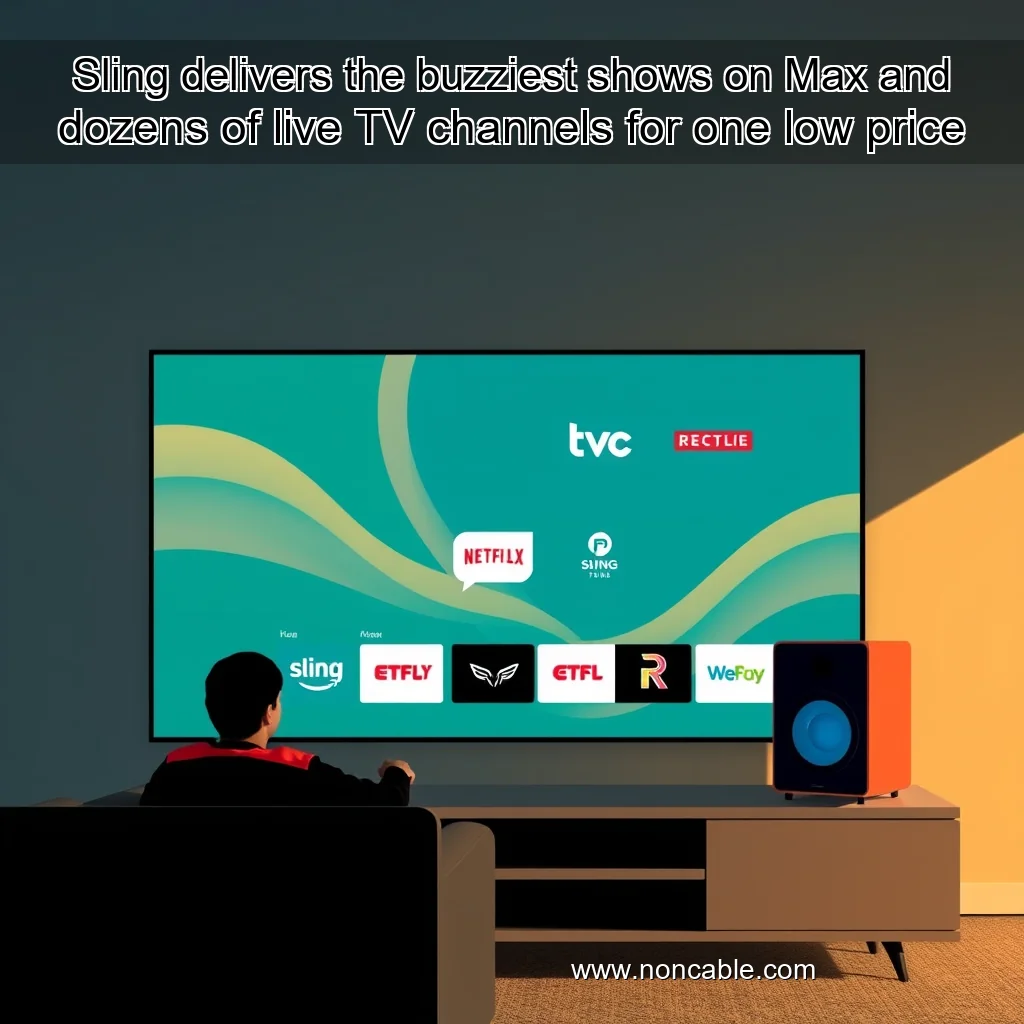 You are currently viewing Sling delivers the buzziest shows on Max and dozens of live TV channels for one low price