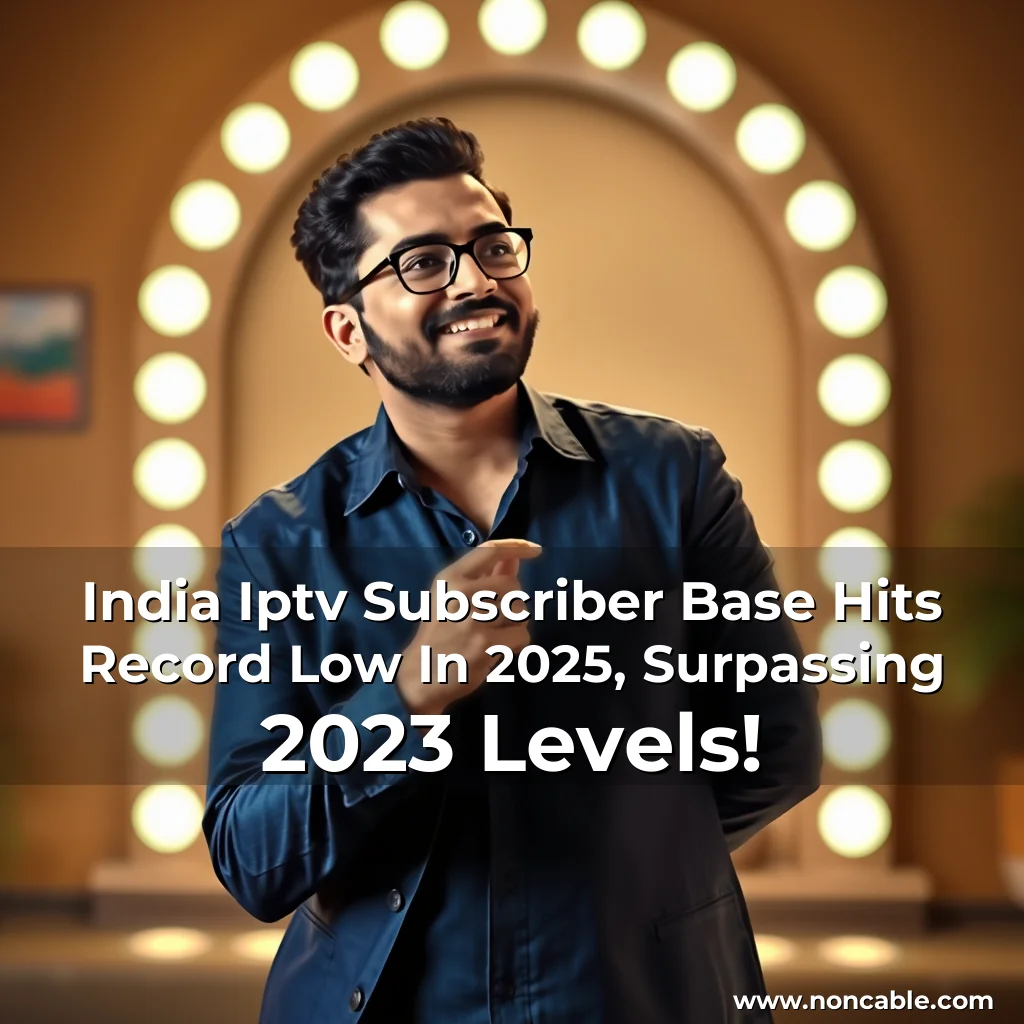 Read more about the article India Iptv Subscriber Base Hits Record Low In 2025, Surpassing 2023 Levels!