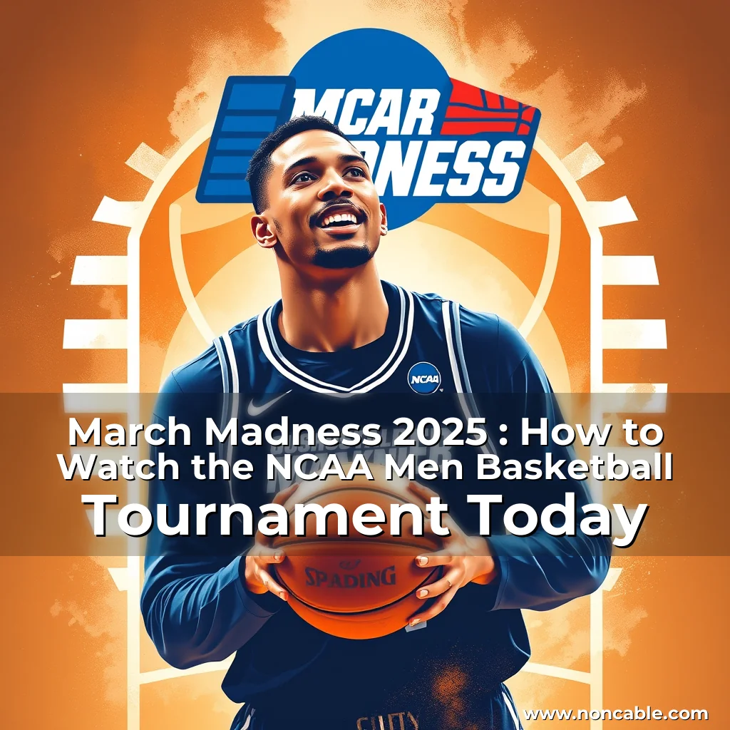 Artistic representation for March Madness 2025 : How to Watch the NCAA Men Basketball Tournament Today