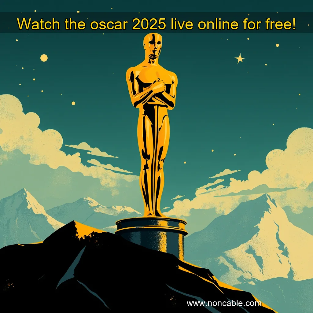 Artistic representation for Watch the oscar 2025 live online for free!