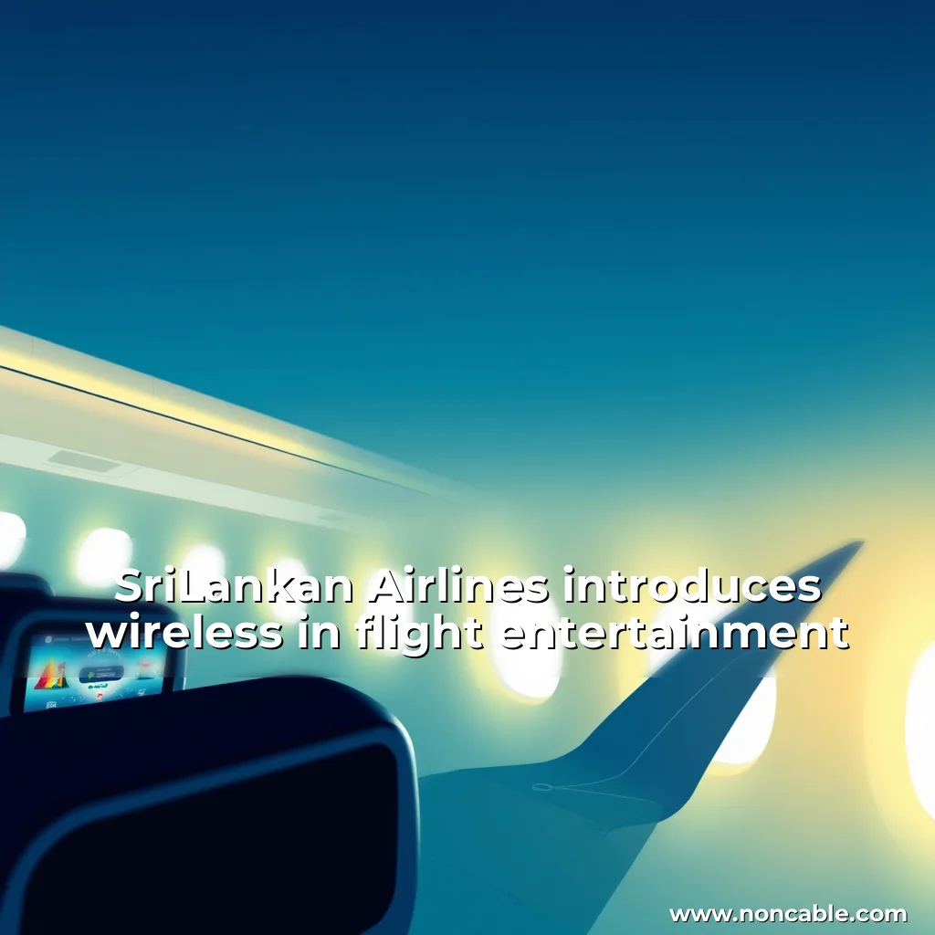 Read more about the article SriLankan Airlines introduces wireless in  flight entertainment