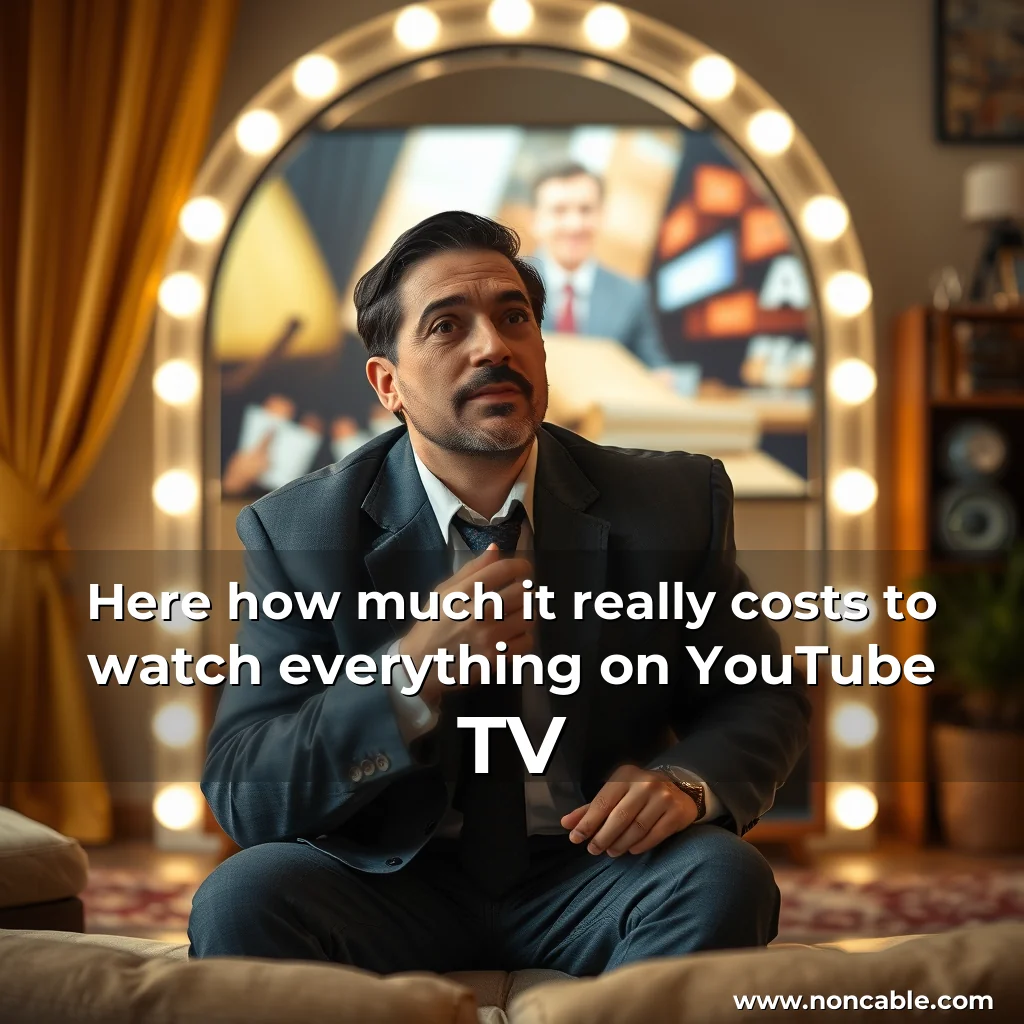 Artistic representation for Here how much it really costs to watch everything on YouTube TV