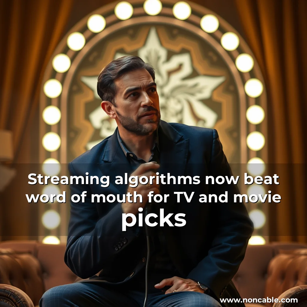 Artistic representation for Streaming algorithms now beat word of mouth for TV and movie picks