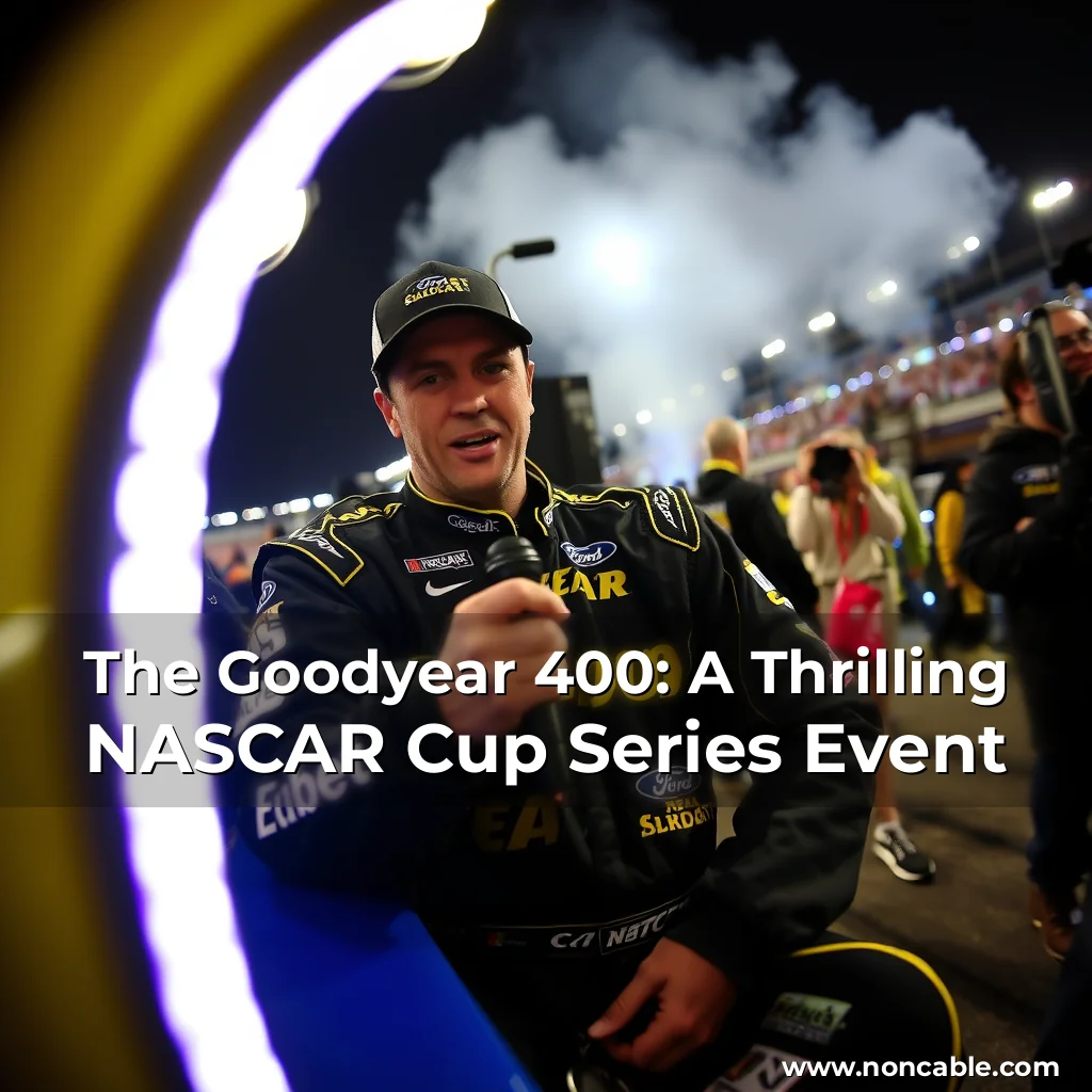 Artistic representation for The Goodyear 400: A Thrilling NASCAR Cup Series Event