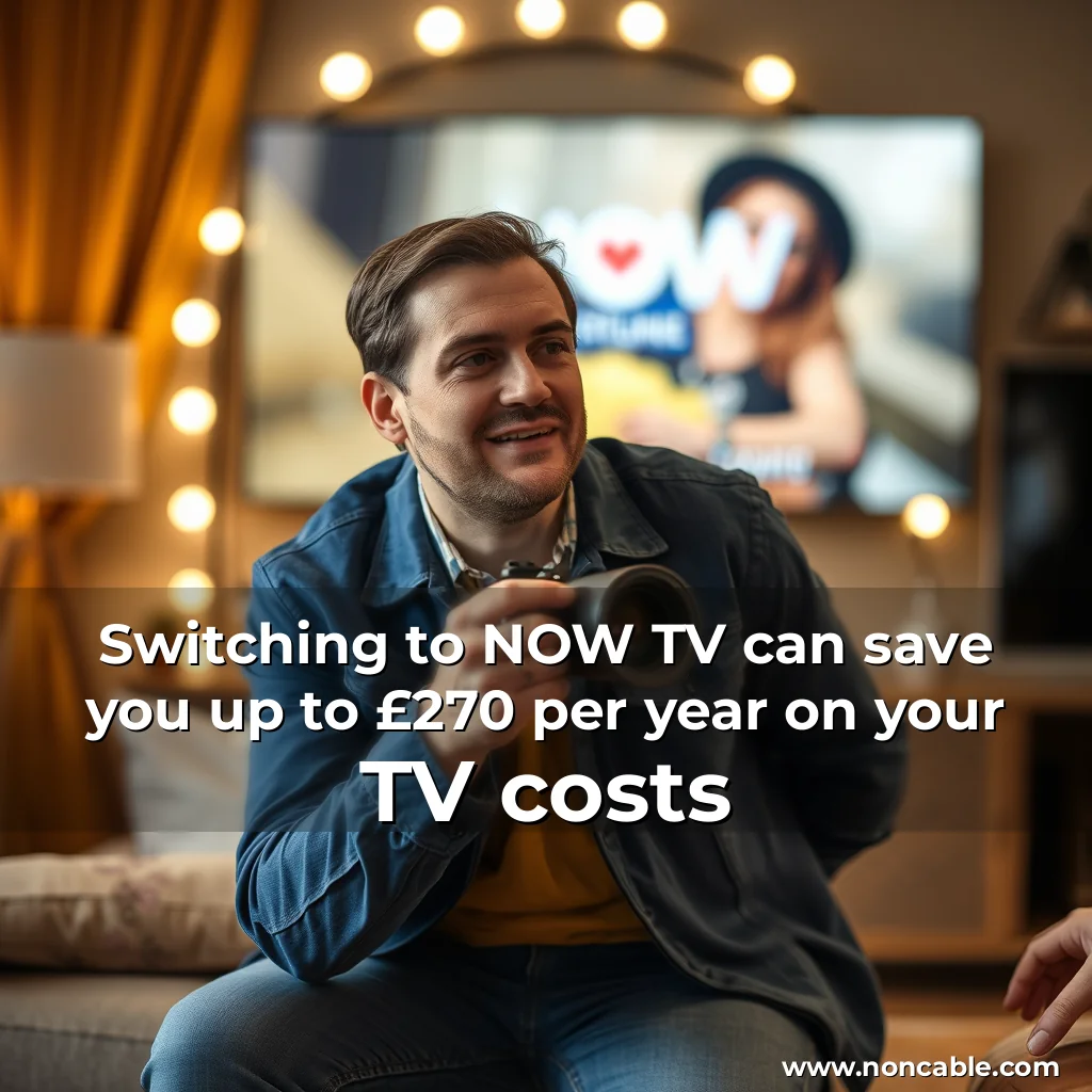 Read more about the article Switching to NOW TV can save you up to £270 per year on your TV costs