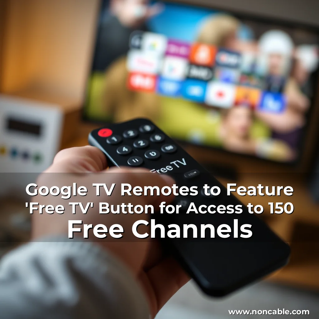 Read more about the article Google TV Remotes to Feature ‘Free TV’ Button for Access to 150 Free Channels