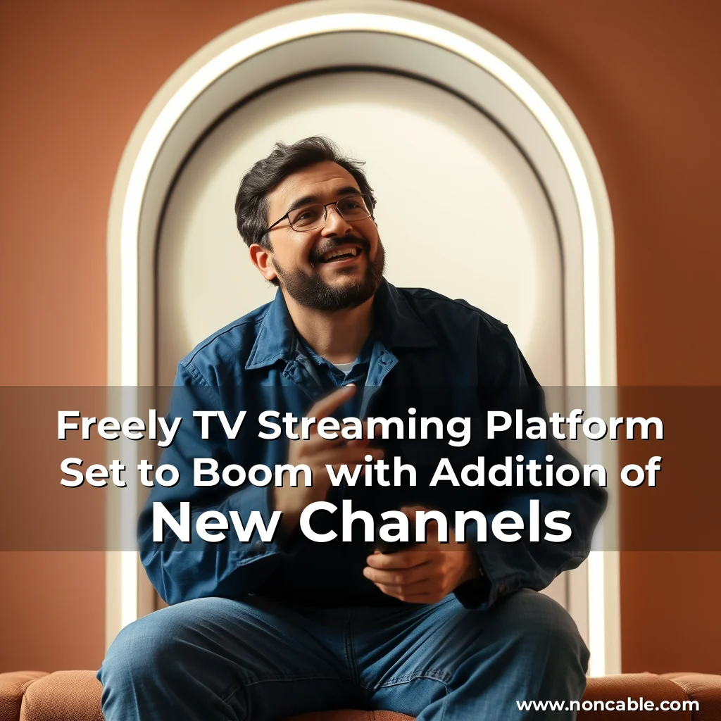 Artistic representation for Freely TV Streaming Platform Set to Boom with Addition of New Channels