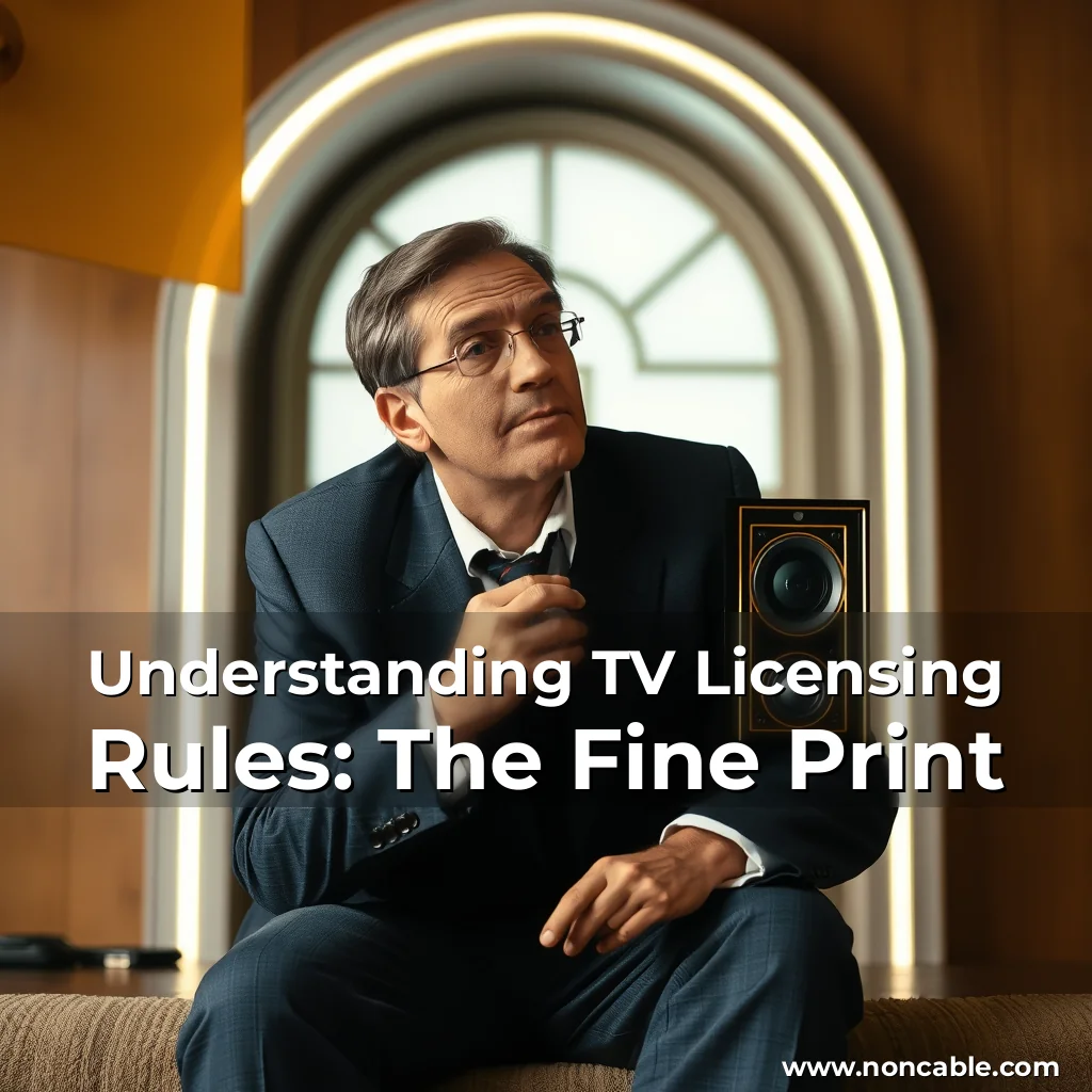 Artistic representation for Understanding TV Licensing Rules: The Fine Print