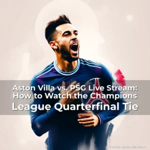 Read more about the article Aston Villa vs. PSG Live Stream: How to Watch the Champions League Quarterfinal Tie