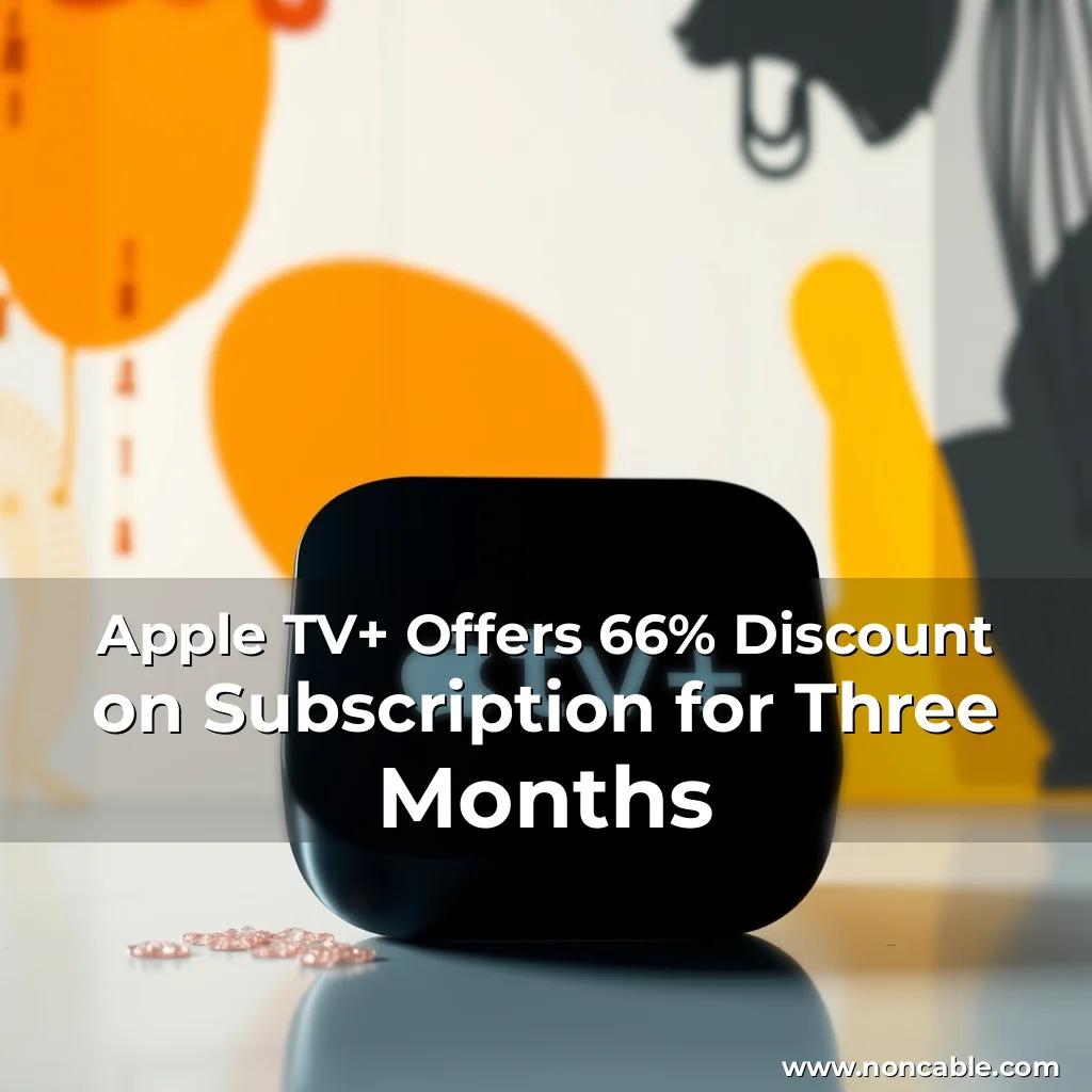 Artistic representation for Apple TV+ Offers 66% Discount on Subscription for Three Months