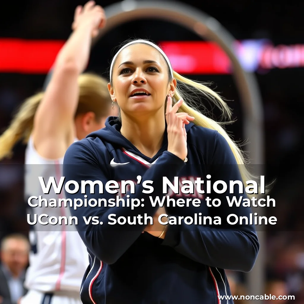 Artistic representation for Women’s National Championship: Where to Watch UConn vs. South Carolina Online