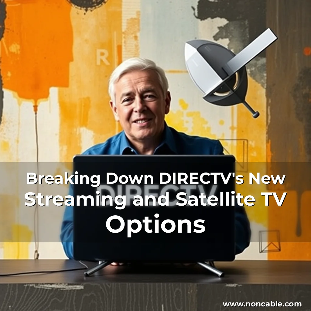 Artistic representation for Breaking Down DIRECTV's New Streaming and Satellite TV Options