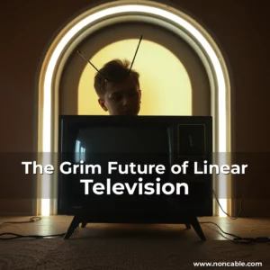 Artistic representation for The Grim Future of Linear Television