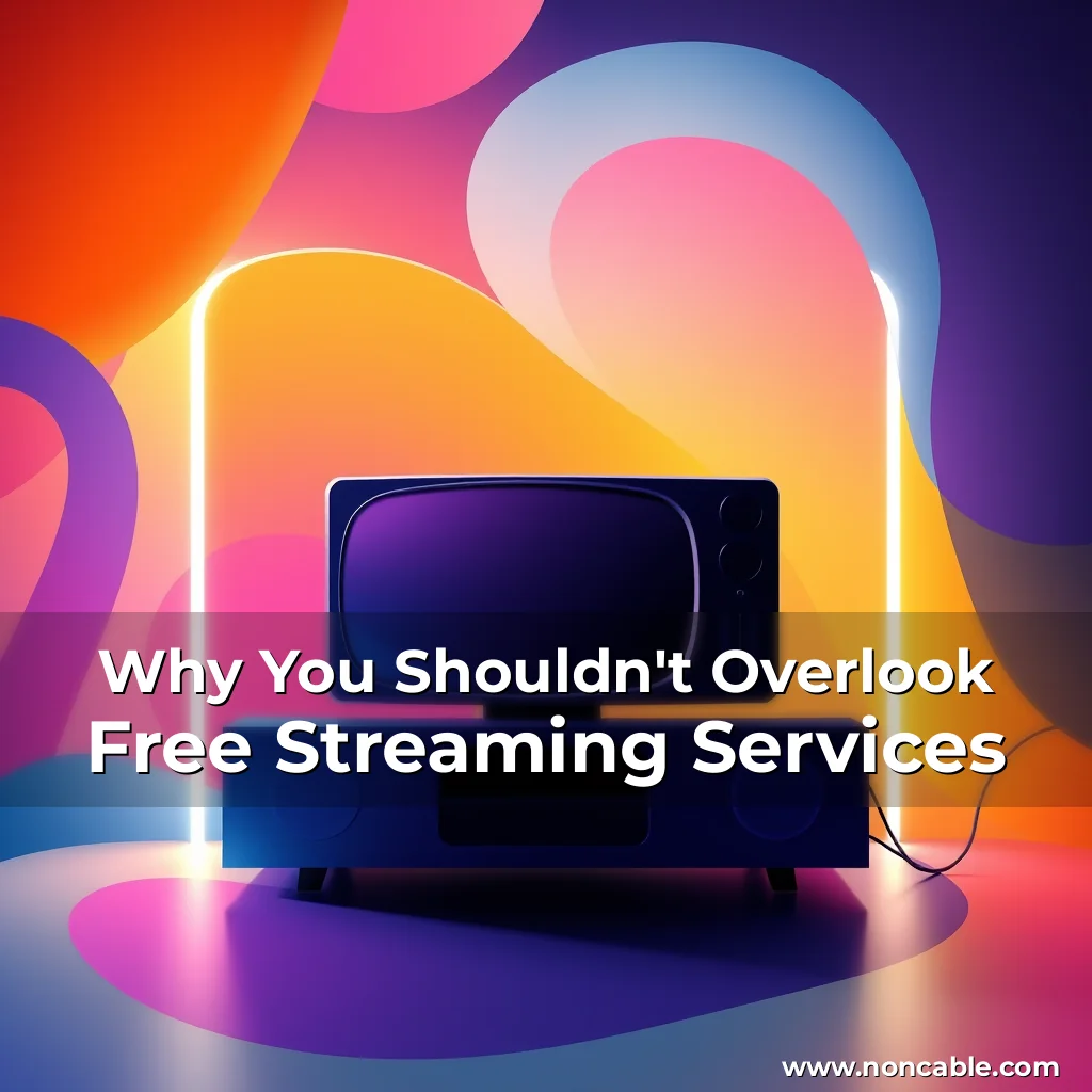 Artistic representation for Why You Shouldn't Overlook Free Streaming Services