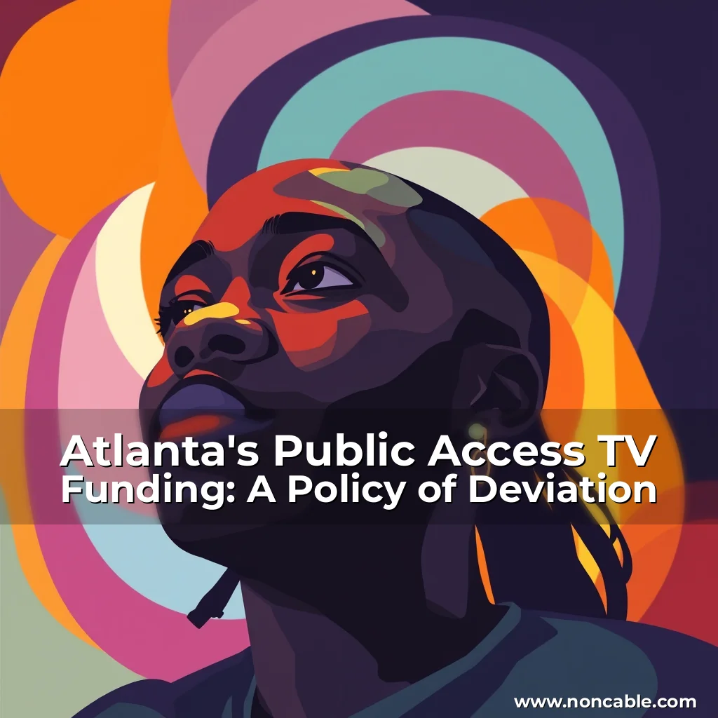 Read more about the article Atlanta’s Public Access TV Funding: A Policy of Deviation
