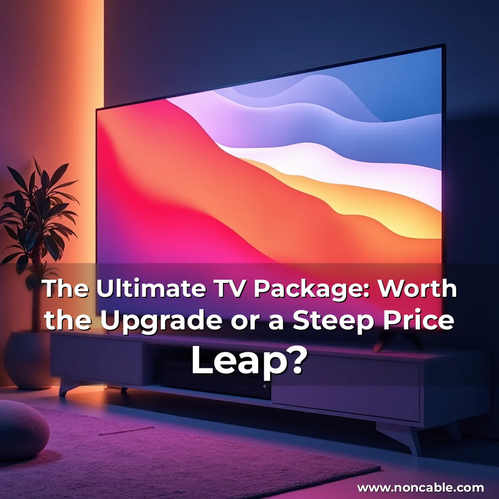 Read more about the article The Ultimate TV Package: Worth the Upgrade or a Steep Price Leap?