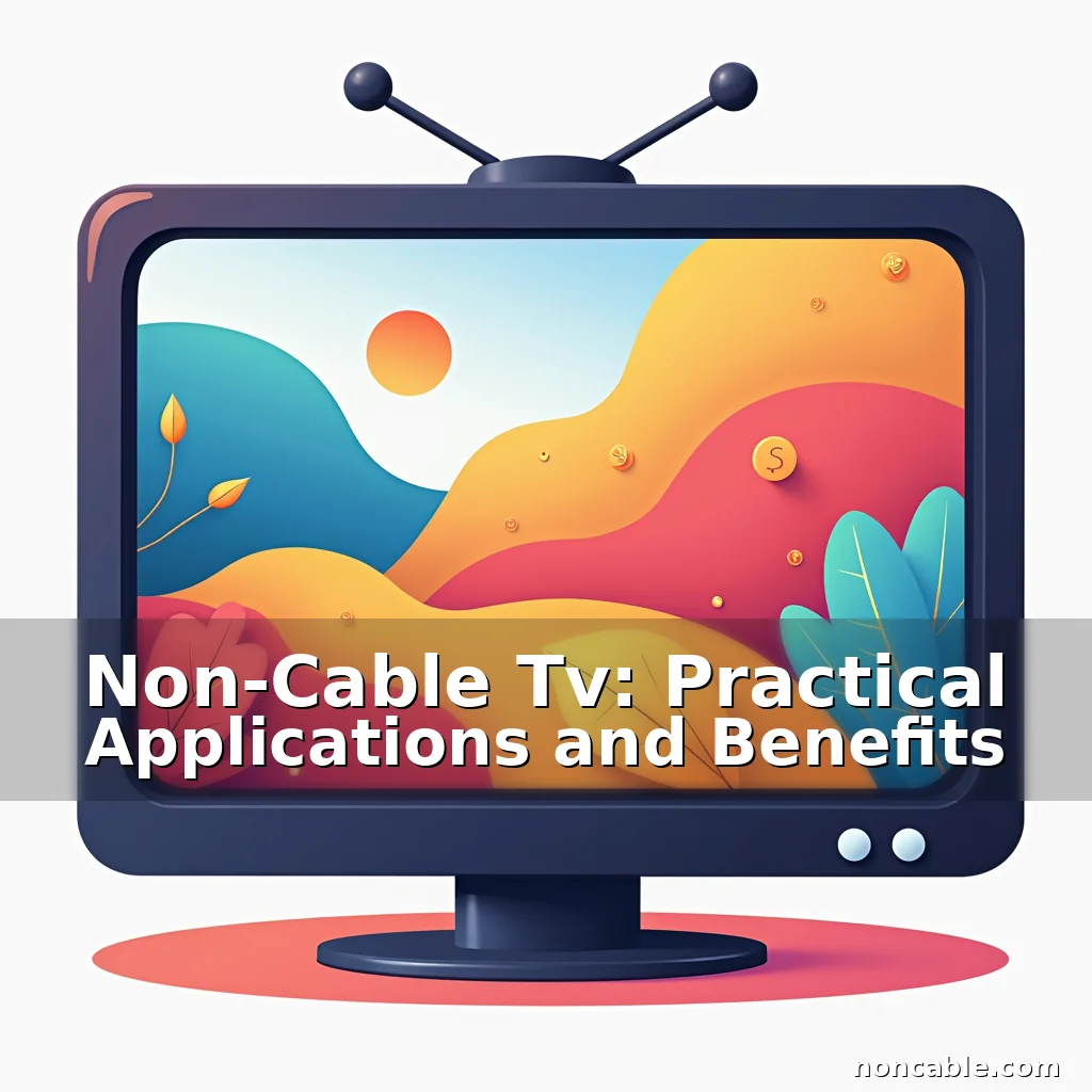 Read more about the article Non-Cable Tv: Practical Applications and Benefits